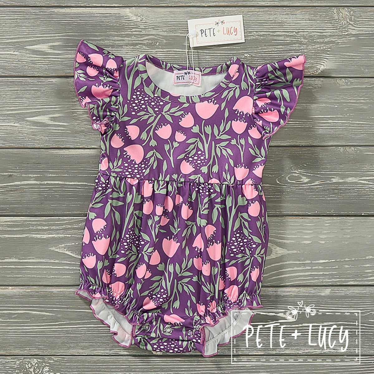 Flower Bells: Infant Romper